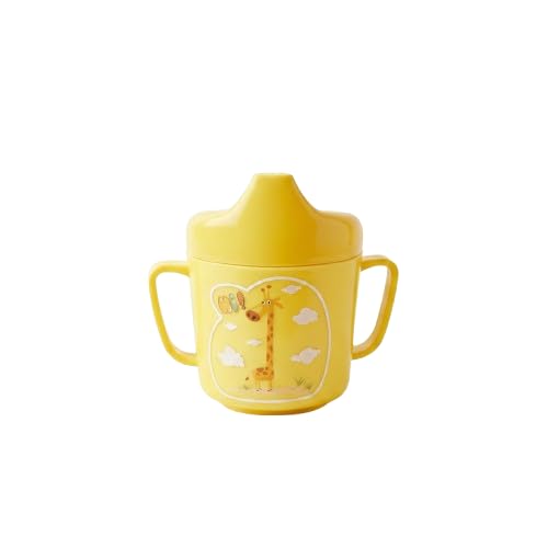 Baby Sipper Cup with Handles, Spill Proof Training Cup for Babies & Toddlers, BPA Free Drinking Cup with Lid, Baby Feeding Cup for Milk, Water & Juice (Yellow)-image-28