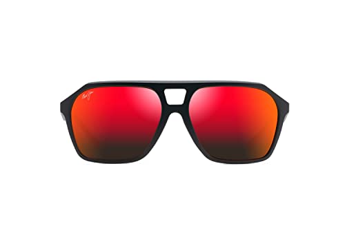 Image of Maui Jim Polarized Men's Wedges Aviator Sunglasses