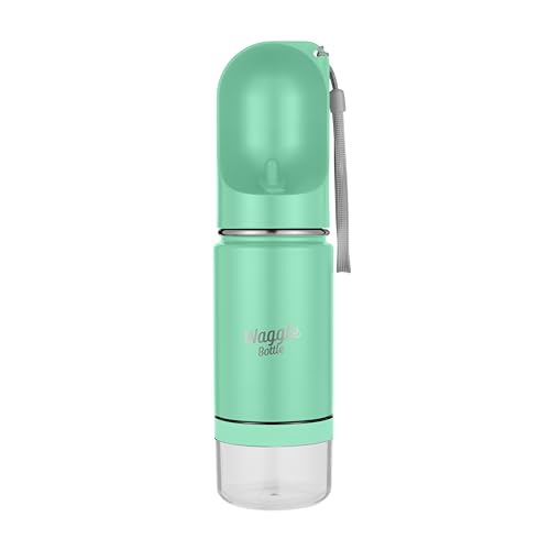 Stainless Steel Dog Travel Water Bottle Vacuum Insulated Portable Dog Water Dispenser Drink Cup and Snack Container On The Go Outdoor Walking Hiking Travel Mint