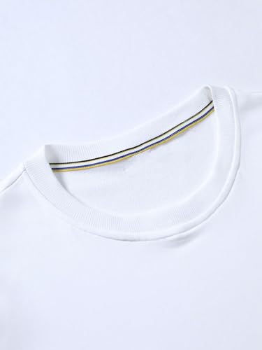 SOLY HUX Sweatshirts for Men Letter Graphic Crew Neck Long Sleeve Drop Shoulder Pullover Top4