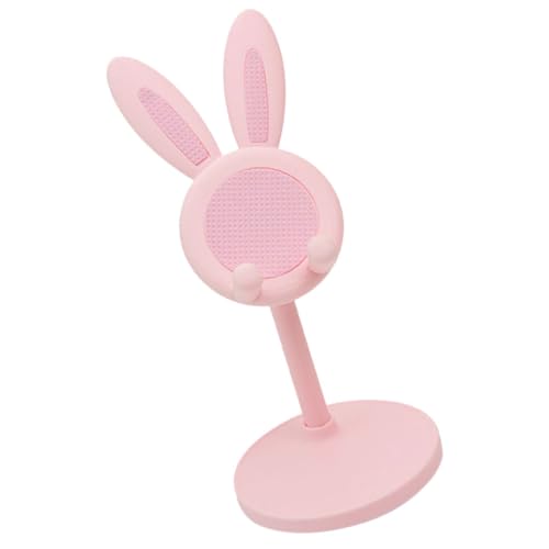Toddmomy Support de Téléphone Portable Réglable Lapin Mignon Support Téléphone et Tablette pour Bureau et Voyage Version Rose Modèle