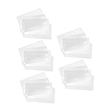 Gatuida 20 Stück Teiliges Hartplastik Schutztaschen für Papiergeld und Briefmarken Transparente Große Aufbewahrungsbeutel Wasserfest für Sammler von Banknoten Medaillen und Ausweisen