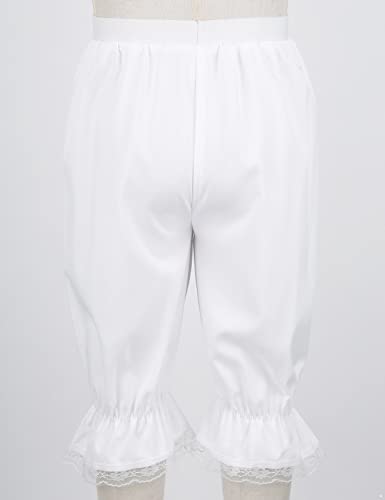 Kids Girls Lace Trim Bloomer White Pantaloon Pettipants Retro Victoria Dress Underpants Shorts4