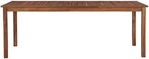 Weatherproof Acacia Wood Outdoor Dining Table - 150x90x74 cm Patio Side Table for Balcony & Garden Furniture, Perfect for Lounging & Entertaining