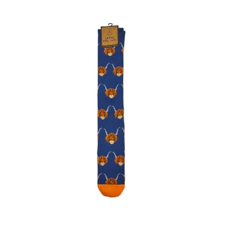 Chaussettes funky en caoutchouc fini les pieds mouillés vache Highland 34