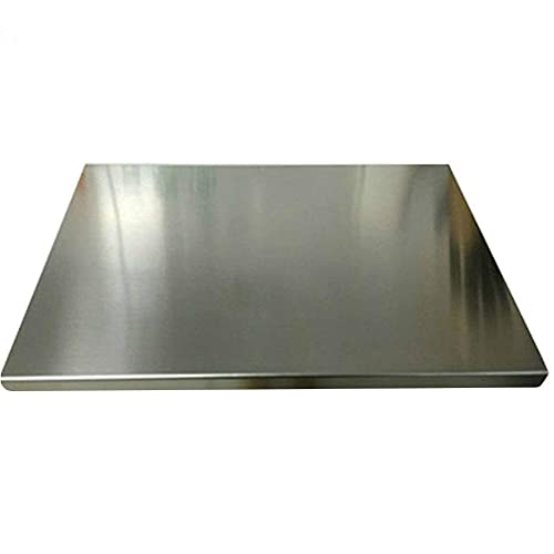 Encimeras de Cocina de Acero Inoxidable con Protector de encimeras Tablas de Cortar Antideslizantes (Color: Plateado , tamaño: W580 × L600 × 2 mm) Conveniente