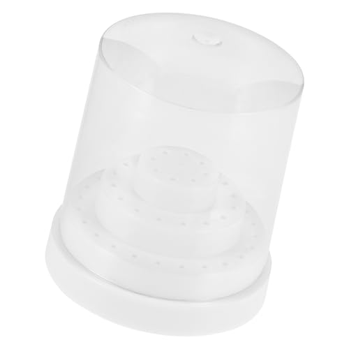 FOMIYES ネイルドリルビット収納ボックス プラスチック製 防塵 ネイルグラインディングヘッドケース 整理用オーガナイザー マニキュアツール収納 ネイルアートサロン用品 家用 軽量 耐久性