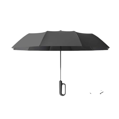 Lifelong Black 3-Fold Travel Umbrella for Rain and Sun Protection for Men and Women with Auto Open and Close, UV Protection, 8 Ribs, and D-Shape Handle-image-12