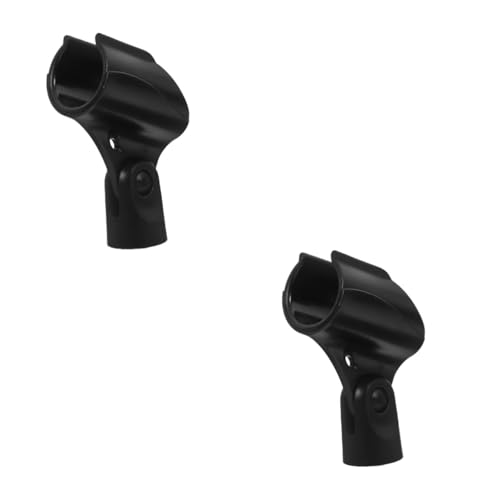 GREENADSCAPE 2 Piezas Soporte De Clip De Micrófono Clip De Micrófono Clip Universal Clip Para Micrófono De Mano Abrazadera Accesorios De Micrófono Soportes De Micrófono Soporte De Micrófono