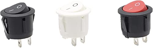 Switch de type rond SPST auto-verrouillable pour tableau de bord auto - 3