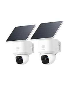 eufy eufyCam Solo E30, 2er-Pack, Solar Überwachungskamera, 360° Schwenk, KI-Tracking, 2K-Qualität, Kabellos, eufy Außen-Sicherheitskamera, Kompatibel mit HomeBase S280 & S380, Ohne ABO-Kosten