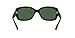 Ray-Ban Womens RB4101 Jackie Ohh Butterfly Sunglasses, Black/Polarized Dark Green, 58 mm