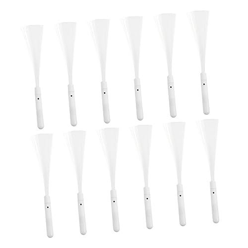 Mipcase 12Pcs Colorful LED Glow Sticks Fiber Optic Wands for Parties Festivals Concerts Light Up Your Events with Vibrant Glow Party Favors