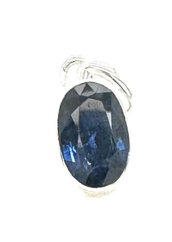 Natural Royal Blue Kyanite 925 Solid Sterling Silver Pendant 18mm