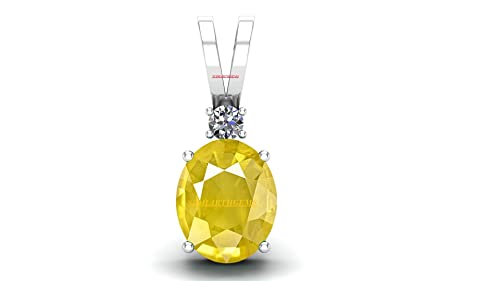 Saphir jaune 12 carats pendentif Pukhraj naturel non chauffé médaillon original taille unique AMZ6823