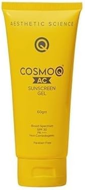 Coosmoo Q AC Sunscreen Gel SPF 30 | Lightweight, Oil-Free Broad Spectrum UV Protection | Non-Comedogenic, Matte Finish | 50g