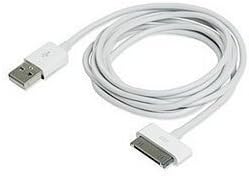 ECO White 6 Foot USB Charge and Sync Cable Cord for iPod, iPhone, iPad, Bulk Packaging)