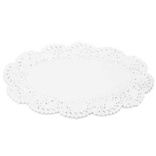 Napperons en papier blanc dentelle pour décoration de table de mariage - 2