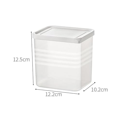 Image of KASHTABHAN 6 PCS Airtight Plastic Kitchen Storage Container Set for Dry Fruits, Dal, Rice, Atta, Snacks & Grocery Storage - Stackable, Moisture Proof Food Storage Containers (1000, Milliliters)