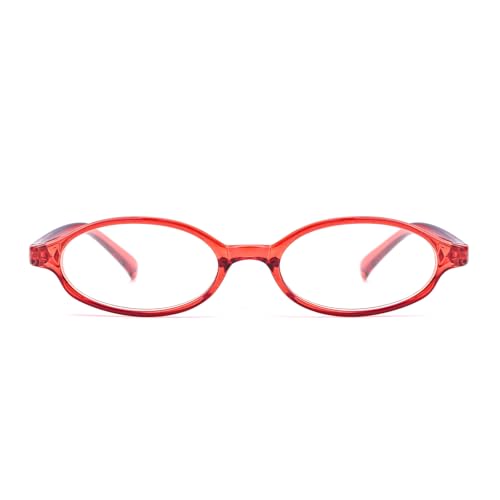 HASFOX® Oval Eyewear Frames Clear Lens Bayonetta Fake Glasses Retro Fashion Office-Siren Aesthetic Y2K Style E13140