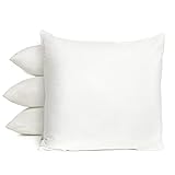 Tesosy Pack 4 Relleno de Cojín 45 X 45 cm Relleno de Fibra Virgen Hueca Siliconada Suaves y Indeformable, Relleno para Cojines de Sofá o Almohadones (45 * 45cm Pack 4)