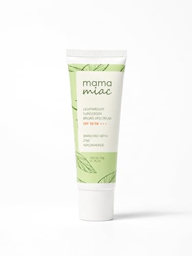 Image of MAMAMIAC Green Tea Sunscreen SPF 50+ Broad Spectrum UVA /UVB - 50ml | No White Cast, Skin Tanning, Hyperpigmentation | For Oily, Combination, Acne Prone Skin