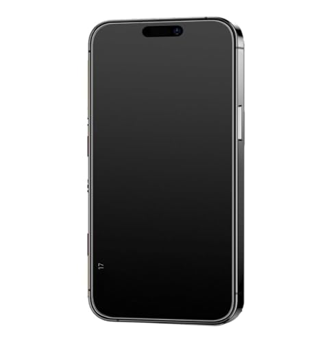 Image of Military-Grade Matte Anti-Glare Tempered Glass Screen Protector Compatible with iphone 17 (Black) with Edge to Edge Coverage and Easy Installation kit