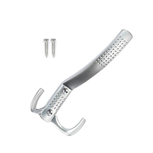 GENGENER Appendiabiti da parete in metallo a doppio rebbio gancio in lega di zinco gancio da parete gancio asciugamano per cappotto, cappello abbigliamento durevole