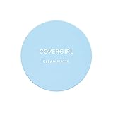 COVERGIRL Clean Matte Pressed Powder, Oil Control Powder, 1 container, .35 Fl Oz, Face Powder, Oil Free Loose Powder, Matte Finish, Lightweight, Shine Free Formula, Leaves Skin Smooth and Clean