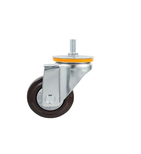 Poulie de roulette M14 pivotante 4 pouces silencieuse pour charge lourde 112KG