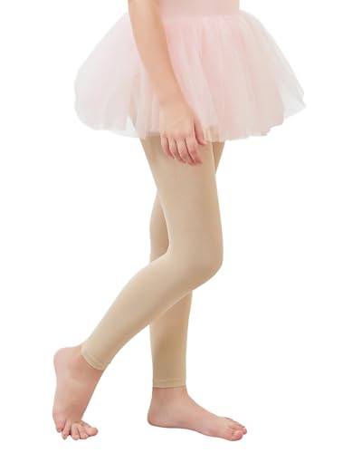 Century Star Girls Footless Tights Ballet Dance Leggings School Kids Gymnastics Pantyhose Ultra Soft Toddler Stockings