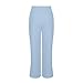 Linen Pants Women 2026 Fashion Wide Leg High Waisted Palazzo Pant Summer Casual Drawstring Beach Lounge Trousers（Sky Blue,XL）
