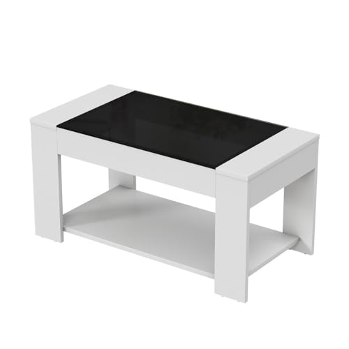 Image of Wakefit Center Table | 1 Yr Warranty | Coffee Table for Living Room Wooden, Tea Table for Living Room Wooden, Sofa Table, Free Installation from Brand, Modern Multi-Functional & Wobble-Free(Vellun)