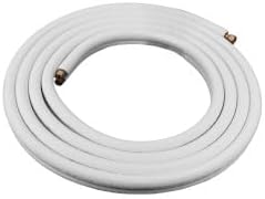 3/8" LL x 5/8" SL Mini Split Refrigerant Line Set w/ Flare Nuts, 1/2" Insulation (50 Ft.)