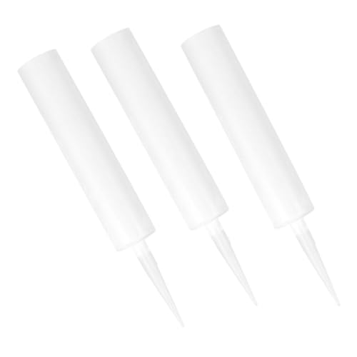 PENIKOKO 3 piezas Tubos de Calafateo Rellenable Tubos Vacíos Reutilizables para Sellador Diseño Duradero y Fina para Aplicación Precisa Juntas y Azulejos