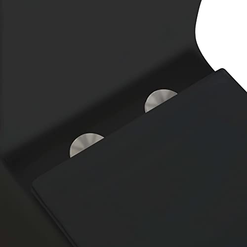 Inodoro de una pieza Fine Fixtures con doble descarga y alta eficiencia, color negro (modelo MOTB9BL) miniatura 3