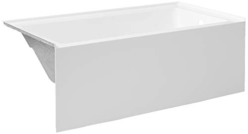 Kingston Brass VTAP603222R Aqua Eden 60-Inch Acrylic Alcove Tub with Right Hand Drain Hole, (L) x 32