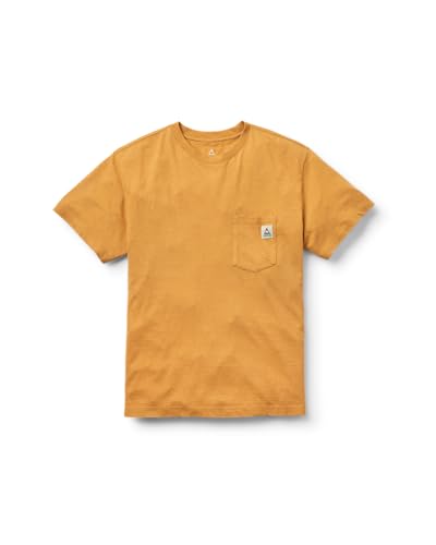 Passenger Men's Heritage Relaxed Fit Short Sleeve T-Shirt (UK, Alpha, XL, Regular, Regular, Spruce Yellow Marl)