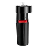 Feegow Grillmotor, aus Kunststoff, mit variabler Geschwindigkeit, 1,5 V, batteriebetrieben, solider Grill, Schwarz