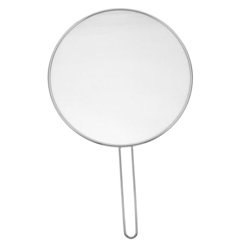 Unomor Oil Splatter Screen Frying Pan Cover with Handle Reusable Mesh Shield for Cooking Prevents Oil Spills Soup Overflow for Home Restaurant