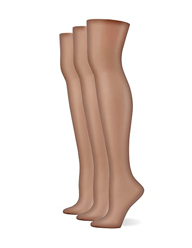 Image of no nonsense Women's Sheer & Silky Lace Pantyhose 3 Pair Pack