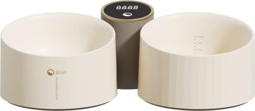 VOOCOO Libra Pet Food & Water Bowl Duo with Scale