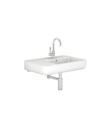 Pozzi Ginori Lavabo asimétrico Easy.02, Izquierda 80 cm, Blanco