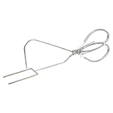 MILISTEN Clay Sculpture Dipping Tong Stainless Steel Pottery Tool Glazing Pliers for Craft Clay Modeling Sculpturing Ceramics Silver