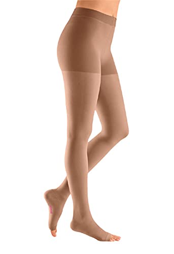 kozyklicks Present Open Toe Full Cover Ultra Sheer High Pantyhose Pack Of 2-picture-9