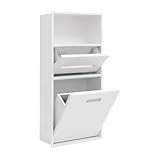 Stainless Steel Recessed Storage Cabinet, Wall-Mounted Bathroom Niche with 3-Tier Shelves, Hidden Garbage Bin, Tissue Box Holder, Built-In Storage Shelf for Kitchen, Living Room, Bedroom (White)