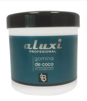 Aluxi - Gomina Capilar de Coco - Fijación Fuerte - 500gr