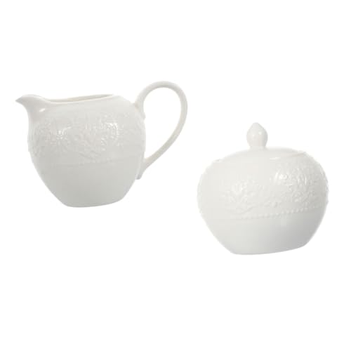 EPIGEIST 2個 セラミック製ミルクピッチャー シュガーポット 軽量滑らか表面 コーヒー容器兼用 飲料対応 家 カフェ レストラン用