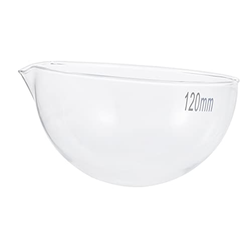 NAMOARLY 1pc Evaporating Dish Glases Cake Container Cake Mixing Bowl Evaporating Holder Round Bottom Evaporating Container Mixing Dish Bowl Laboratory Tools Mixing Bowls Baking Bowl Glass