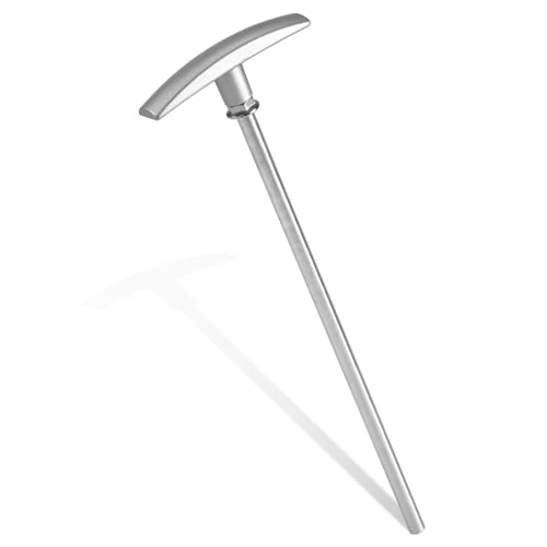 Image of PEUTIER 9in RV Waste Valve Extension Tube, RV Dump Valve Handle RV Sewer Valve Handle Replacement Flexible RV Tank Valve Handle Fits for Sewer Hose Kits, silver
